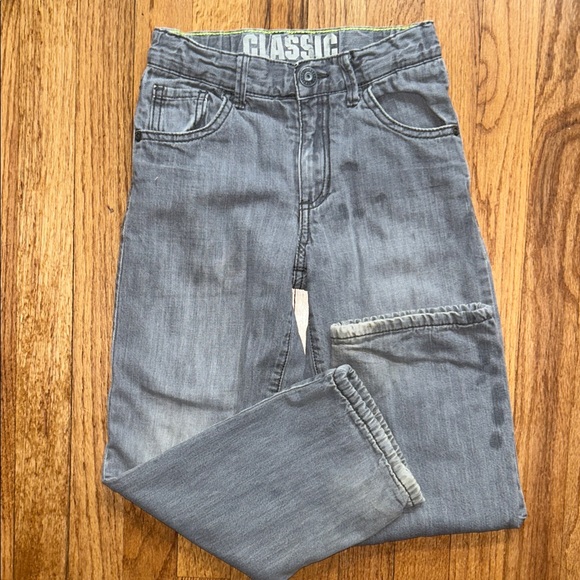 Classic Stonewashed Boys Jeans with Adjustable Straps - Picture 2 of 7